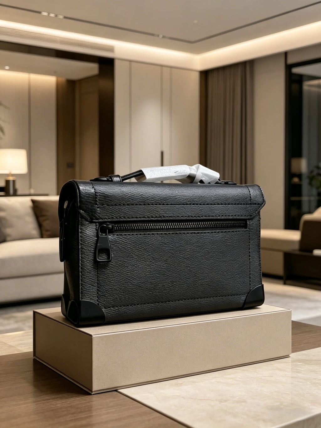 2026 New Women's Vintage Messenger Top Handle Bag Flap Design Commuter Handbag 20X13cm ZX8713