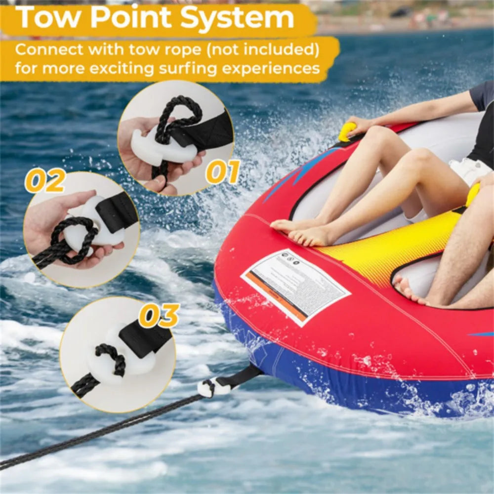 Double inflatable tow kayak Enhanced Water Fun for thrilling water adventures across oceans lakes rivers or pools