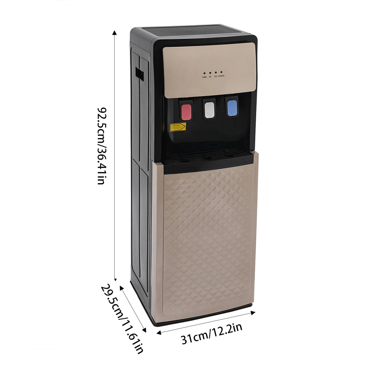 Bottom Loading Water Cooler Dispenser, 3 Temperature Settings - Hot, Cold & Room Water, Ideal for Office, Home, Living Room