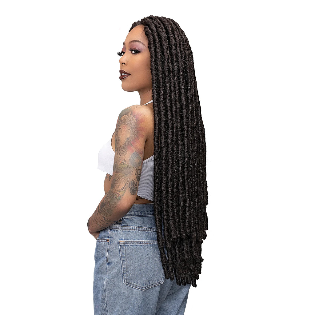 Box Deal Janet Collection Crochet Braids Nala Tress Rih Locs (20"-30") [20"] (50 packs), Synthetic Hair
