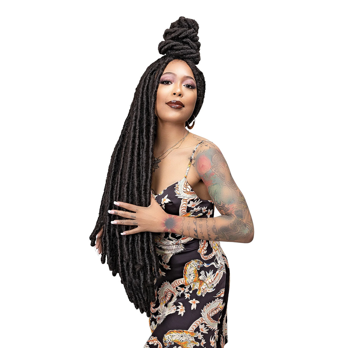 Box Deal Janet Collection Crochet Braids Nala Tress Rih Locs (20"-30") [20"] (50 packs), Synthetic Hair
