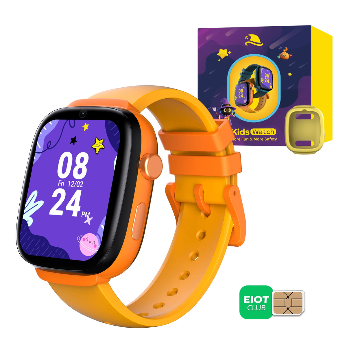 4G Kids GPS Smart Watch SIM Card Included, Video Call, Two Way Call, SOS, Parental Controls, IP68 Waterproof Child Watch