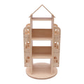 Rotating Bookshelf 360 Display Floor Standing Bookcase Storage Rack for Kids Children's Bookshelf, Book Display Stand, Wood Book