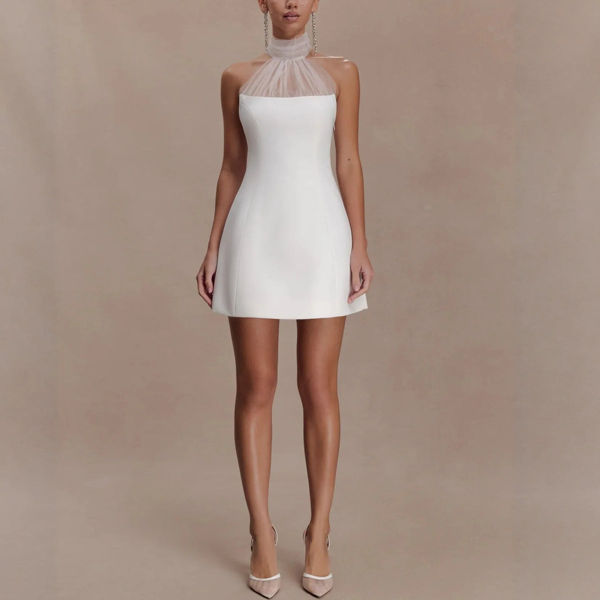 2026 Women Dress New Fashion Pure Color Sexy Strapless A Line Short Skirt Simple Stylish Exquisitely Fitted Elegant Attire