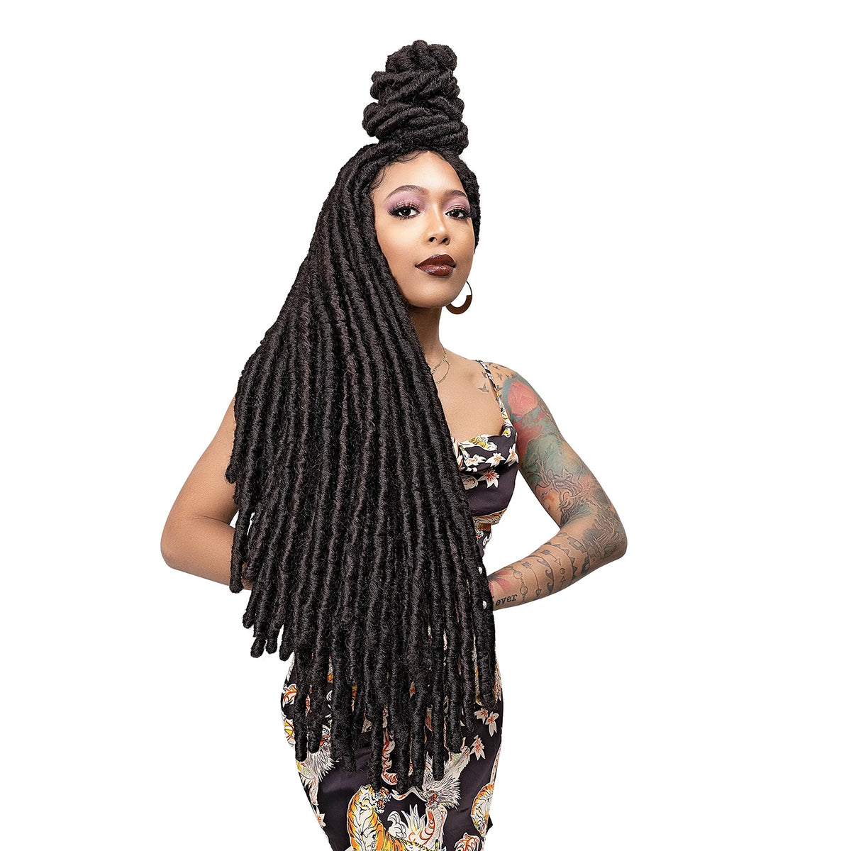 Box Deal Janet Collection Crochet Braids Nala Tress Rih Locs (20"-30") [20"] (50 packs), Synthetic Hair