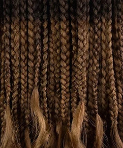 Outre HD Braided Whole Lace Wig Glueless Knotless Boho Box Braids 28"