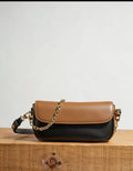 High end Bag 2026 New Color Contrasting Fashionable Shoulder Bag PU Leather Retro Diagonal Cross Bag