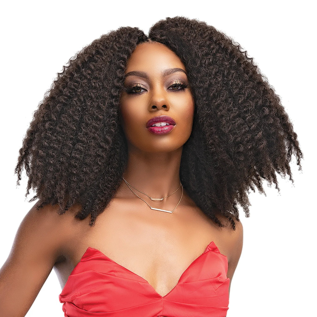 Box Deal Janet Collection Crochet Braids Nala Tress 3x Afro Hot Twist(14'16'18') (50 packs), Synthetic Hair