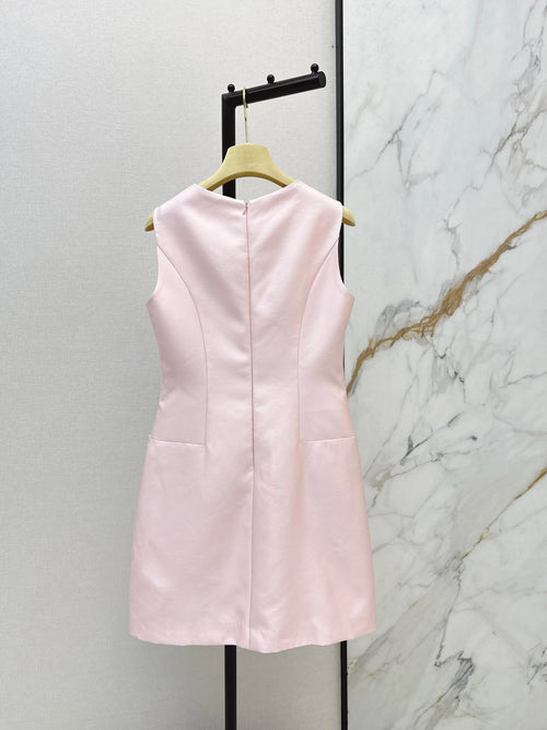 2026 Spring/Summer New Rhinestone Bow Sleeveless Dress - Ladylike Style For Everyday Commute And Parties
