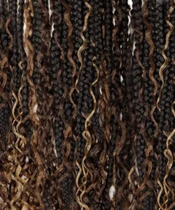 Outre HD Braided Whole Lace Synthetic Wig Glueless Knotless Boho Mermaid Box Braid 32"