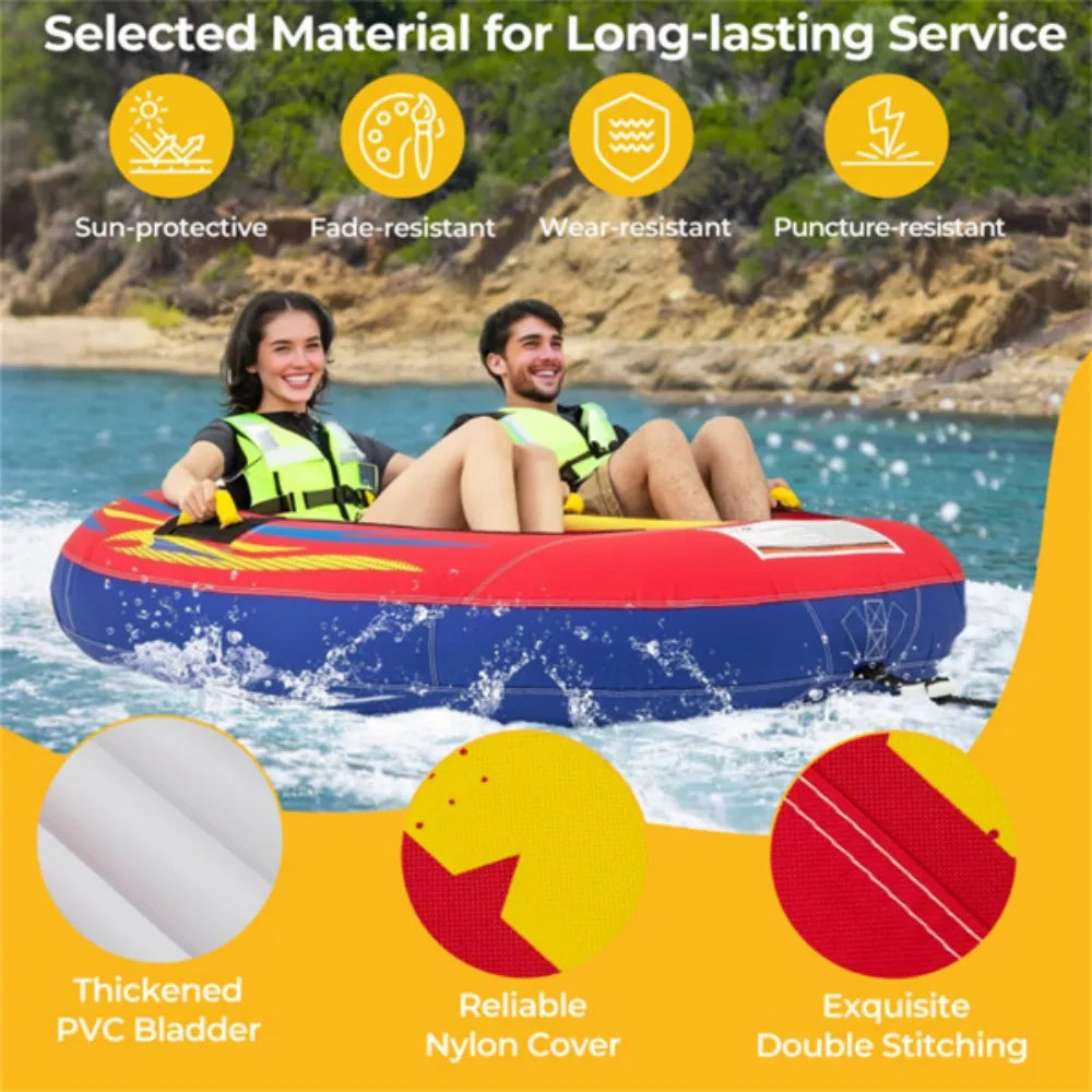 Double inflatable tow kayak Enhanced Water Fun for thrilling water adventures across oceans lakes rivers or pools