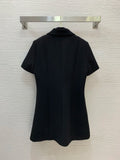 2026 Women Dress New Fashion Simple Versatile Casual Turn Down Collar Short Sleeve Dress Waist Slimming