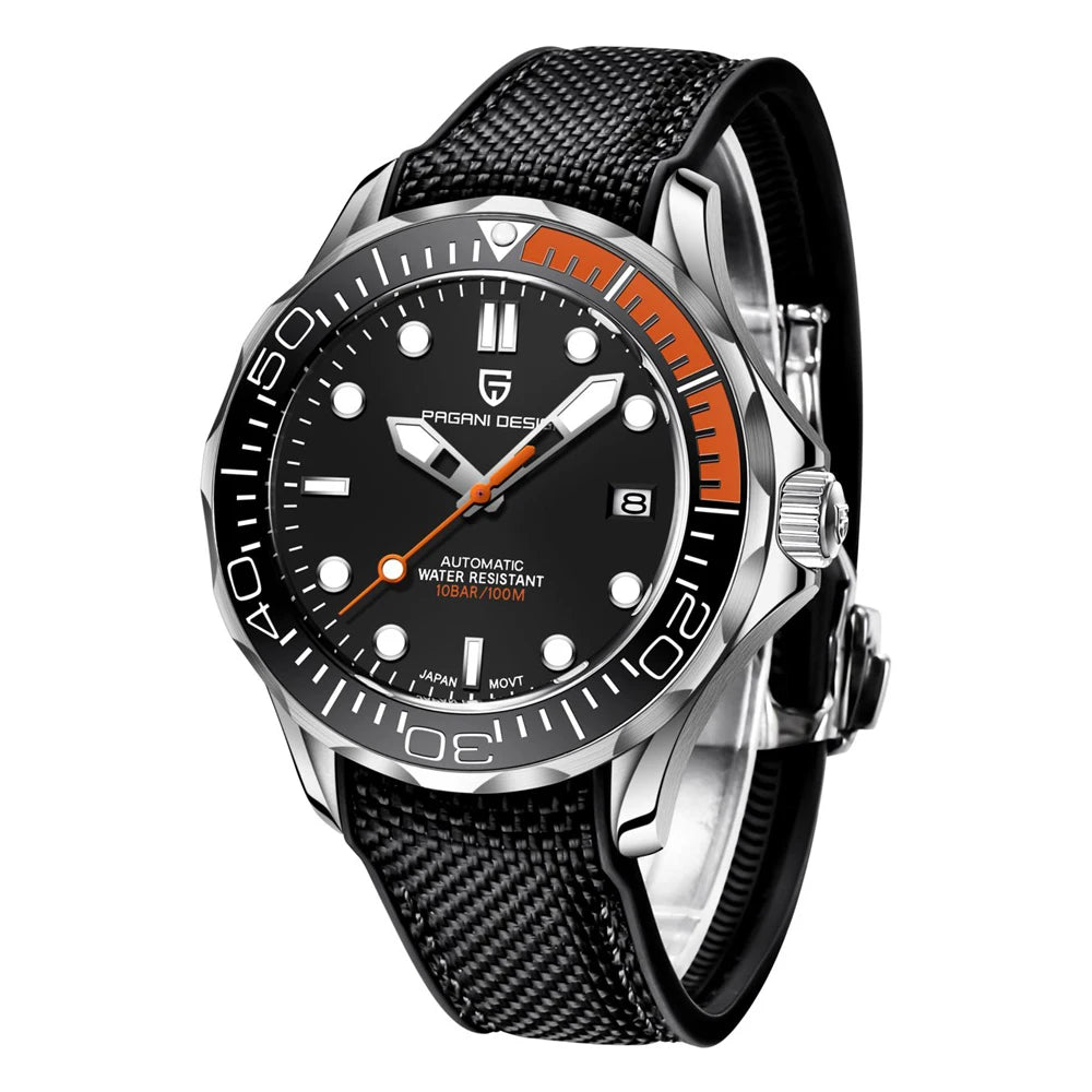 PAGANI DESIGN 2026 New 007 Mechanical Watches Men Retro Luxury Automatic Watch For Men AR Sapphire crystal Waterproof Clock Man