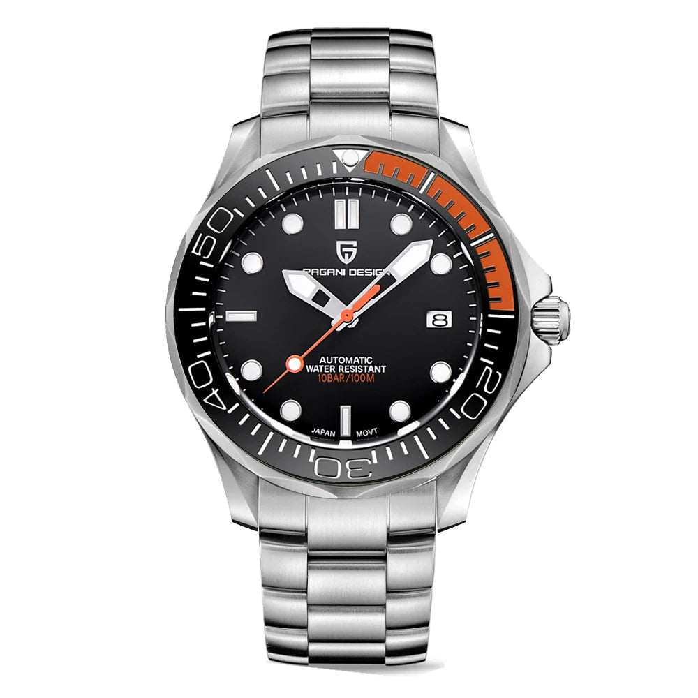 PAGANI DESIGN 2026 New 007 Mechanical Watches Men Retro Luxury Automatic Watch For Men AR Sapphire crystal Waterproof Clock Man