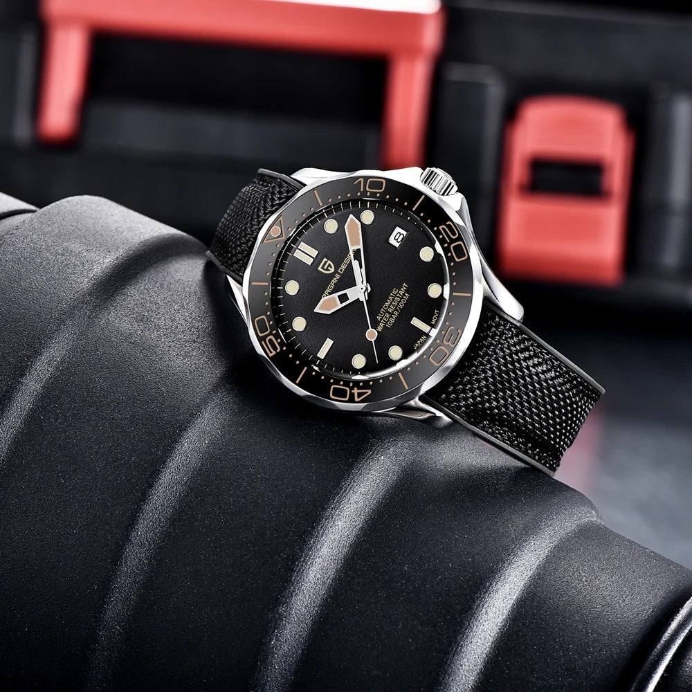 PAGANI DESIGN 2026 New 007 Mechanical Watches Men Retro Luxury Automatic Watch For Men AR Sapphire crystal Waterproof Clock Man
