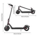 8.5" Solid Tires Electric Scooter 350W 19 MPH Long-Range Portable Foldable Commuting Scooter for Adults with Smart App E Scooter