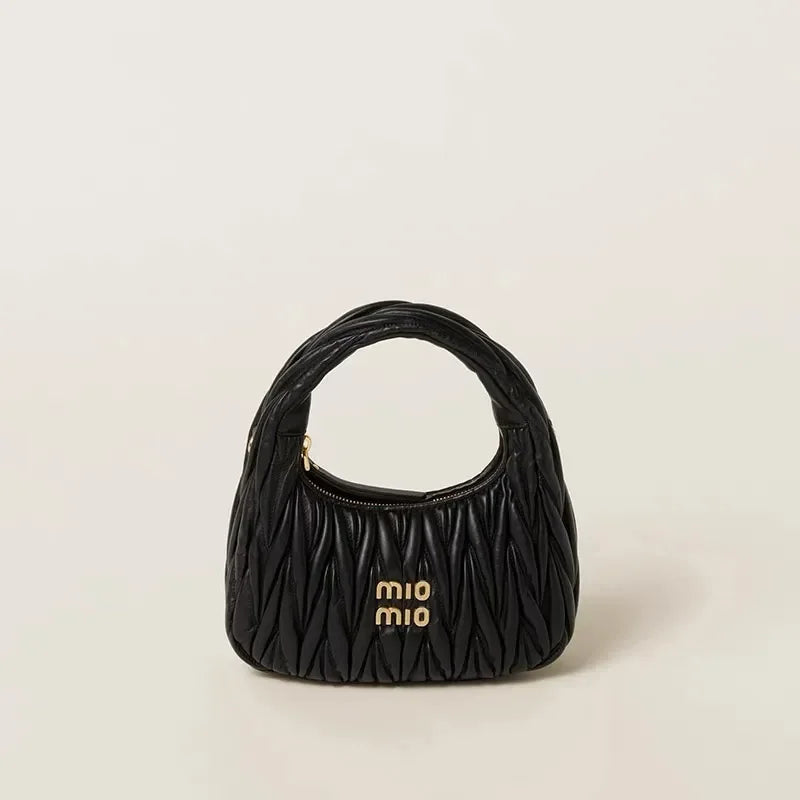 De Crossbody One Shoulder Underarm Fashion Casual Sheepskin Cloud Bag Wallet 2024