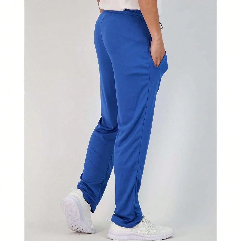 Mens Mesh Athletic Sweatpants With Pockets Open Bottom Lounge Gym Workout Pants