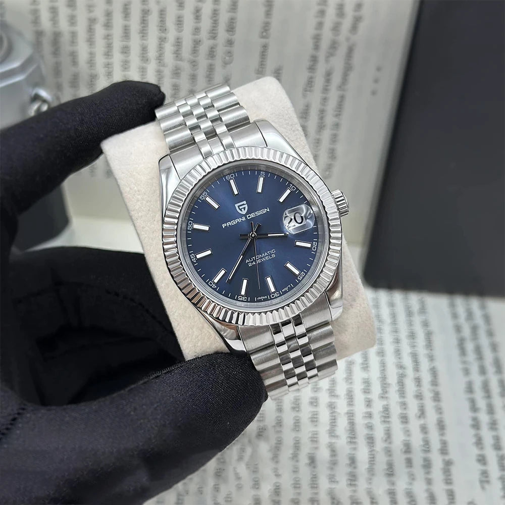 PAGANI DESIGN 42MM Log dating Men Watch Top Brand Luxury Automatic Watch Stainless Steel Waterproof Mechanical Watches For Men