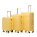 3 Piece Travel Luggage Set 20/24/28 Inch Spinner Wheels with Combination Lock Lightweight Hard Shell Suitcase