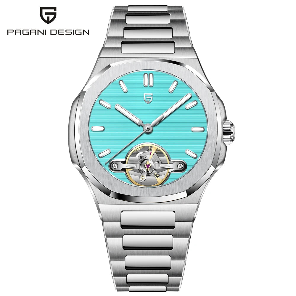 2026 New PAGANI DESIGN Tourbillon Men's Mechanical Watches Gold Luxury Automatic Watch For Men AR Sapphire Waterproof Luminous