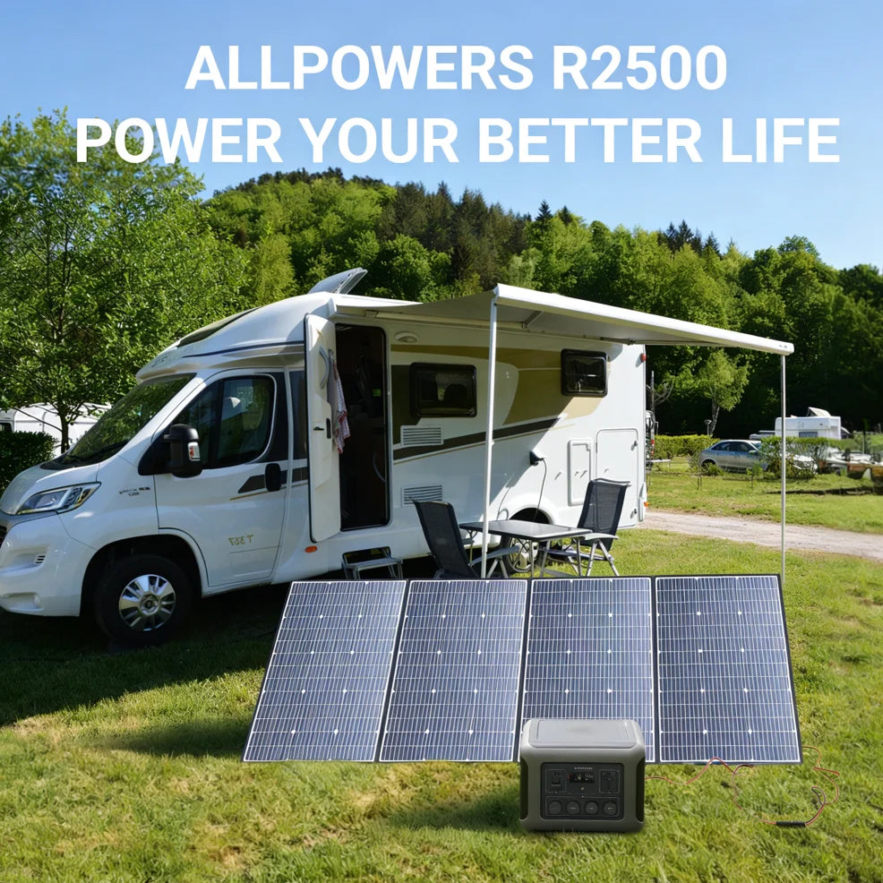 ALLPOWERS R2500 Portable Power Station 1920Wh LiFePO4 Battery 2500W Emergency Household Outdoor Power Supply for RV Travel