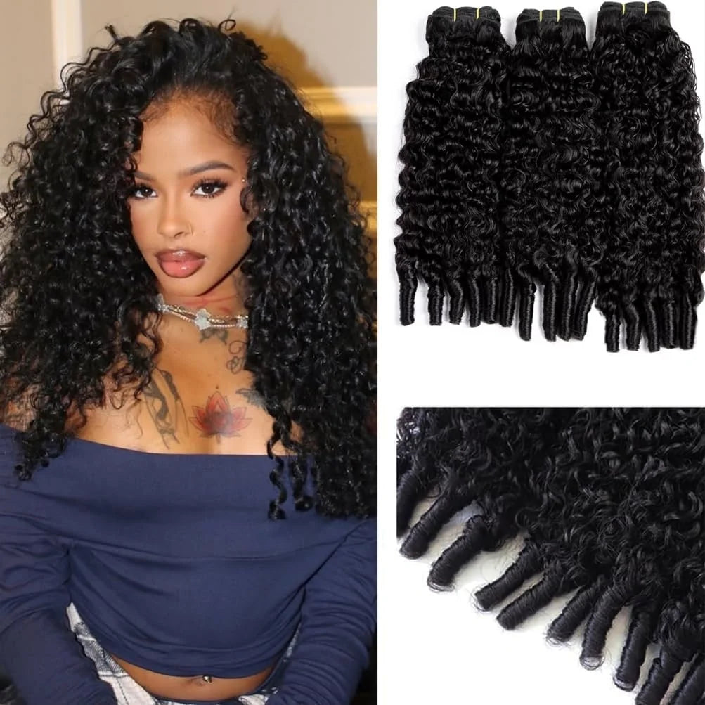 Burmese Curly Bundles Human Hair Sew Brazilian Virgin Remy Hair Extensions In Bundles 30 Inch Raw Hair 3/4Bundles Double Weft