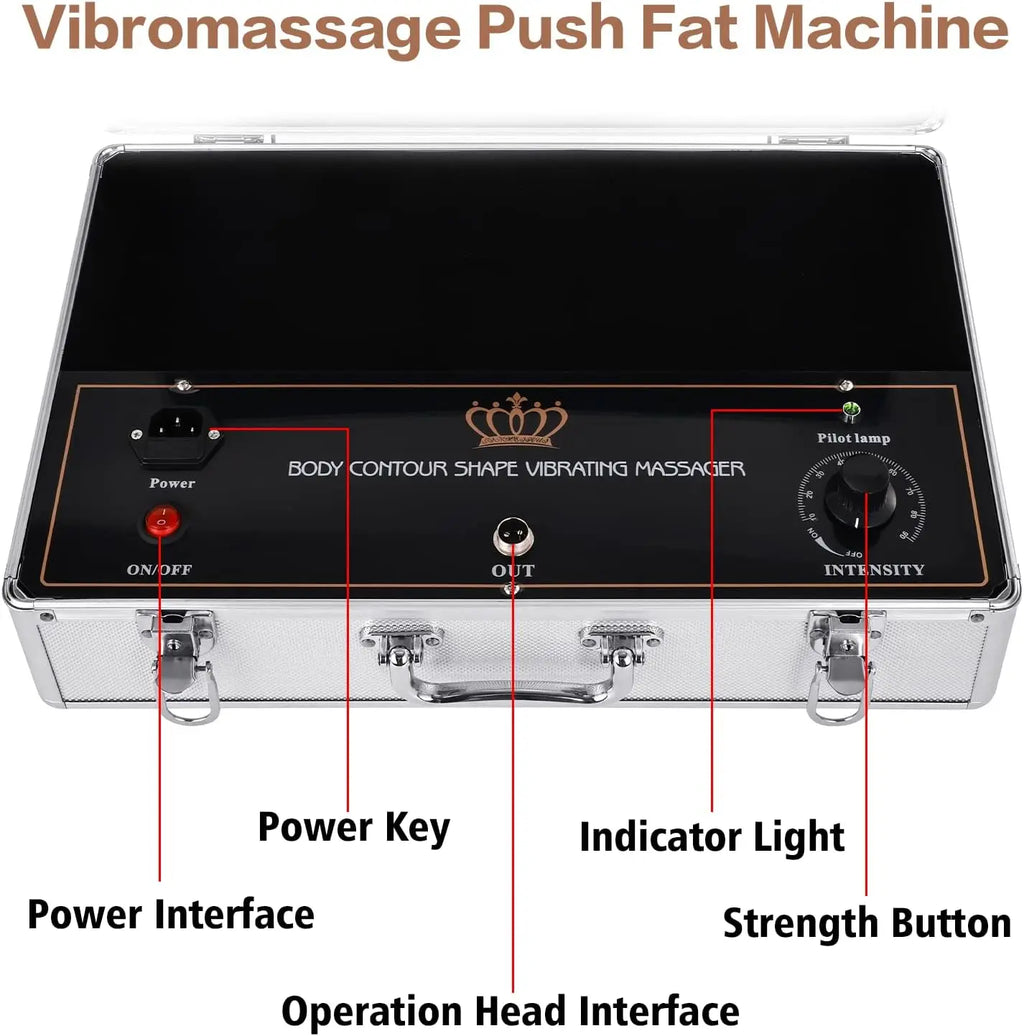 Electric Vibration Cellulite Massager Handheld Fat Remover Massage Box Back Massager Body Shaping Machine for Neck Back Shoulder