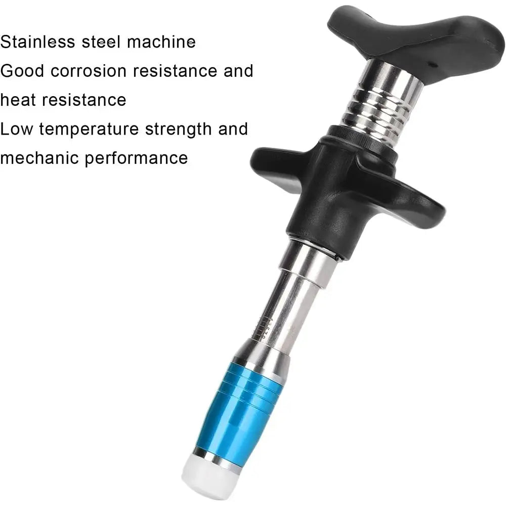 Manual Single-Level Spinal Massager Handheld Back Adjustment Tool - Portable Chiropractic Massage Device (Blue)