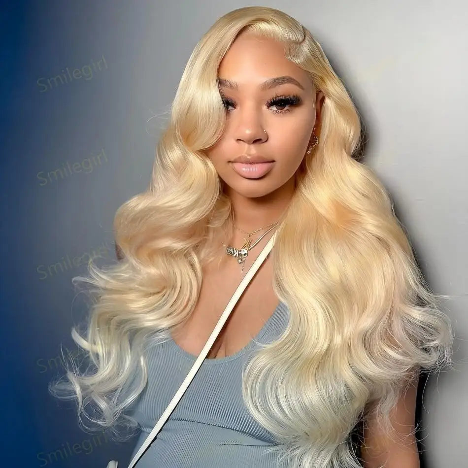 613 Blonde Wig Body Wave Wigs Human Hair 13x6 Hd Lace Frontal Wig Transparent Lace 250 Density 13x4 Lace Front Human Hair Wig