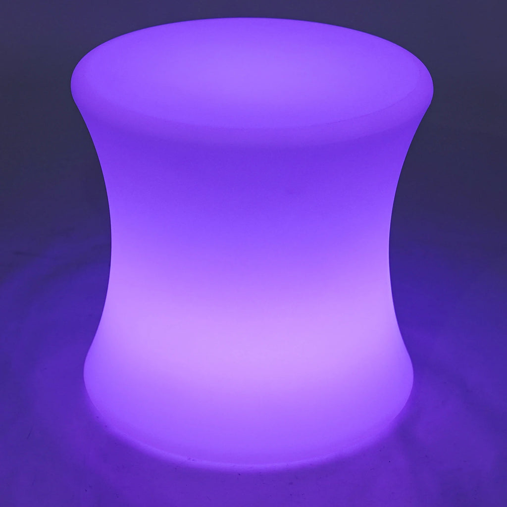 LED Light RGB Drum-Shaped Stool with Remote Control IP54 Waterproof RGB Atmospheres Light Stool 40*40cm