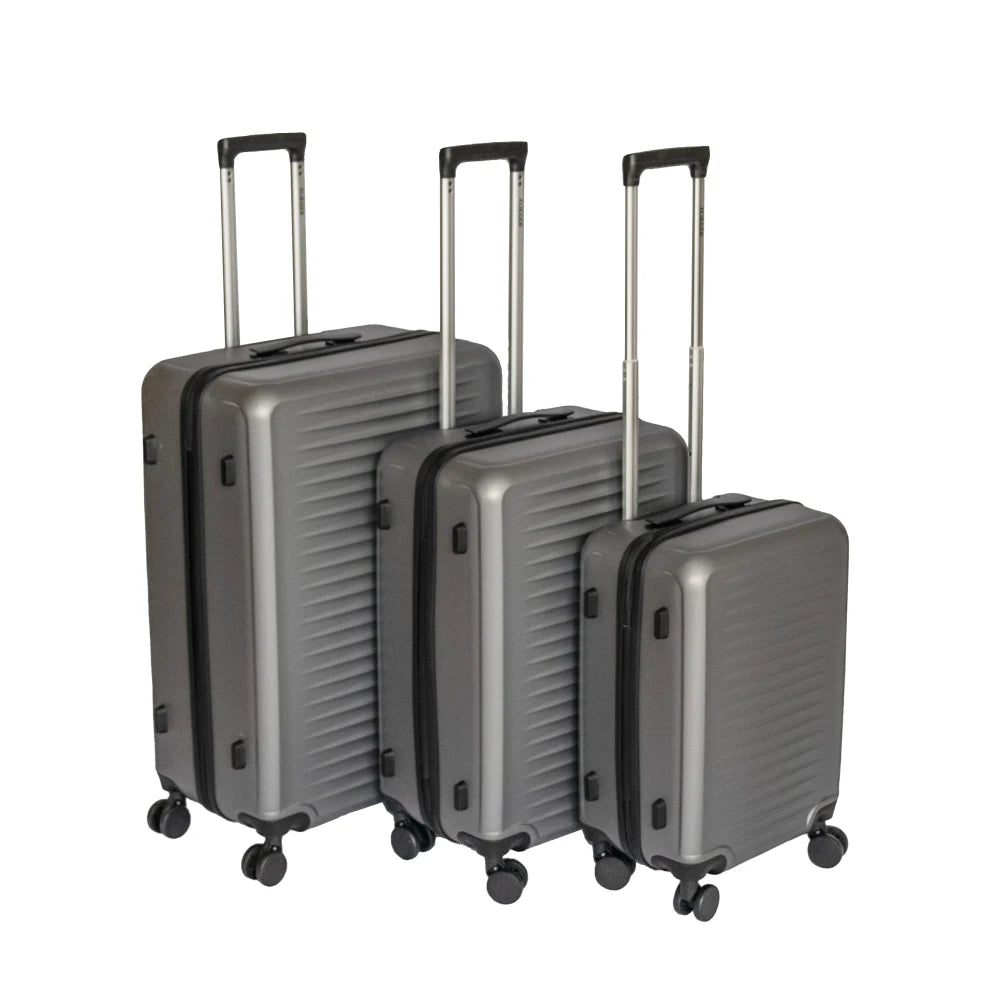 2026 New Design Dark Gray Travel Trolley Case, Lightweight Durable Hardshell Luggage with Spinner Wheels