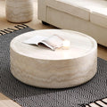 Round Coffee Table Set of 2,Marble Grain Circke NestingTable Set for Living Room, Bedroom, Apartment, Office No, Customized