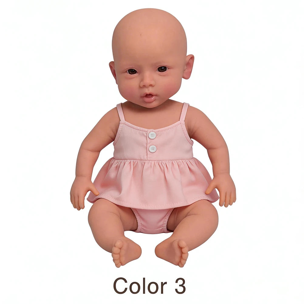 47cm Full Silicone Reborn Baby Doll for Girls Soft Realistic Body 3.2KG Children's Toy Gift Collectible Bebe