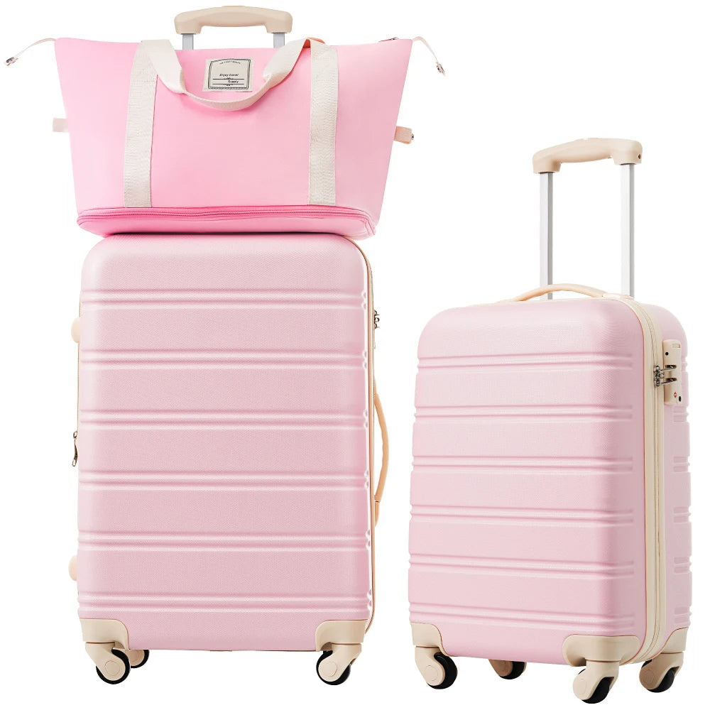 Lightweight Hardshell Luggage Set 2-Piece, 20/24 Inch Spinner with TSA Lock, Ideal for Travel & Weekend Trips