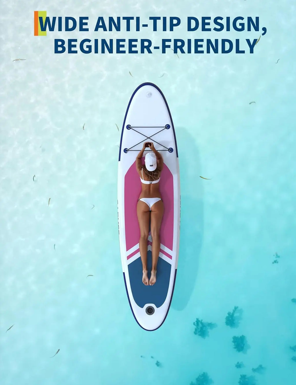 10.6FT/11FT Portable Inflatable Stand Up Paddle Board -Complete SUP Kit for All Skill Levels with Accessories
