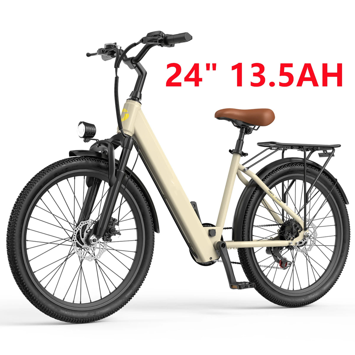 Adults Electric Bicycle, 24" Electric Motorcycles Mountain Bike 650W Peak Motor Ebike 25Mph 13.5AH Electric E Bike for Adults