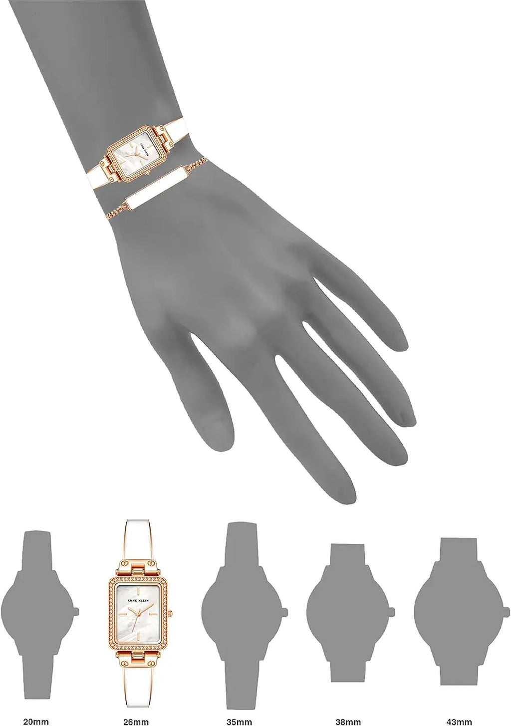 Elegant Crystal Accented Bangle Watch and Bracelet Set for Women, Premium Quality