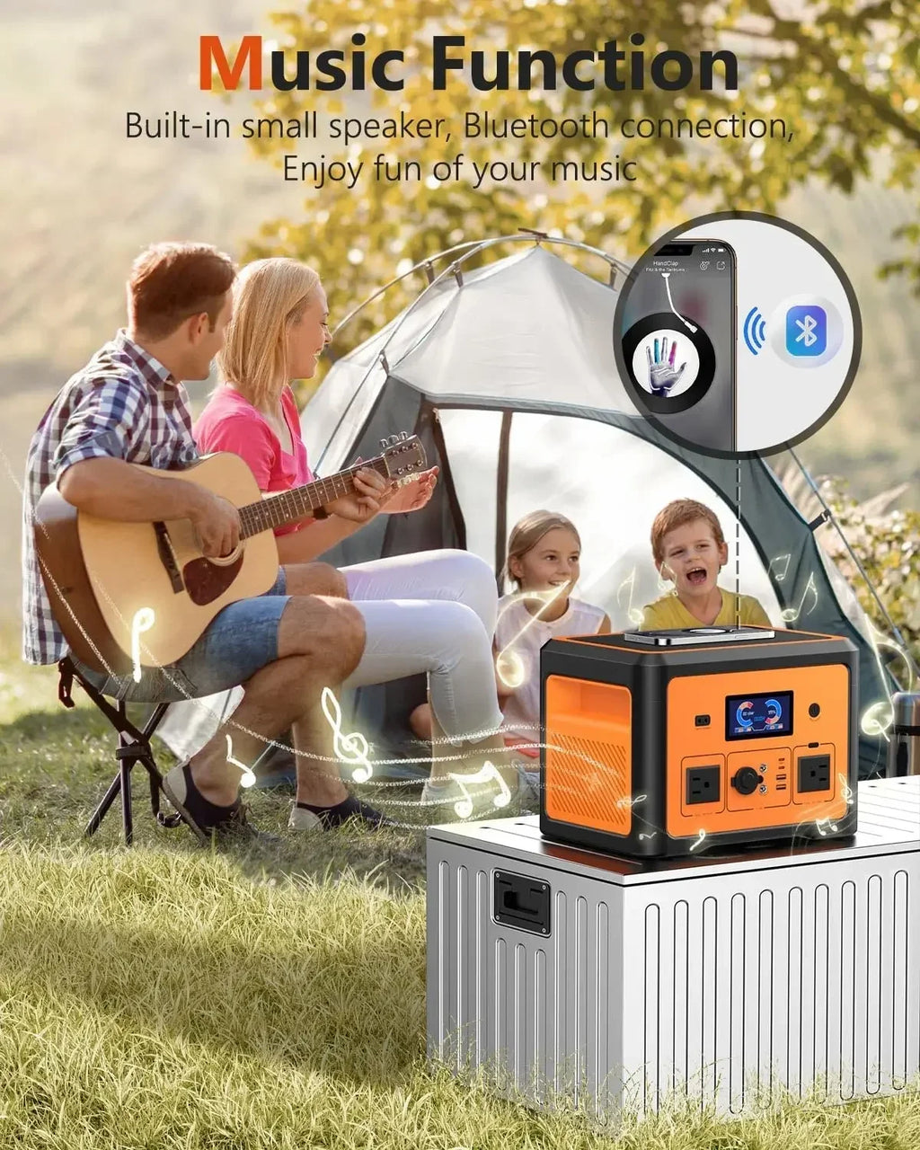 Portable Power Station 600W(Peak 1800W), Solar Generator with 384WH LiFePO4 Battery, 10 Outputs  UPS  Backup, Generators