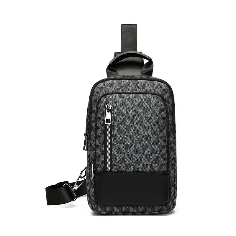 Designer Bag Men's Chest Bag Large Capacity Luxury Bag Crossbody Bag Multifunctional Chessboard Pattern Casual Shoulder Bag