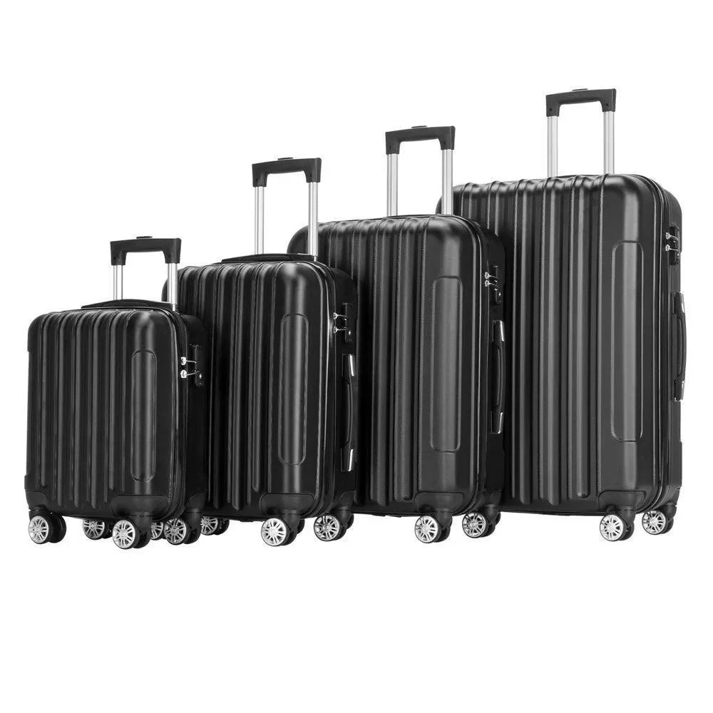 4 Pcs  Luggage Set Carry On Travel Luggage TSA Lock Spinner Wheels Hardshell