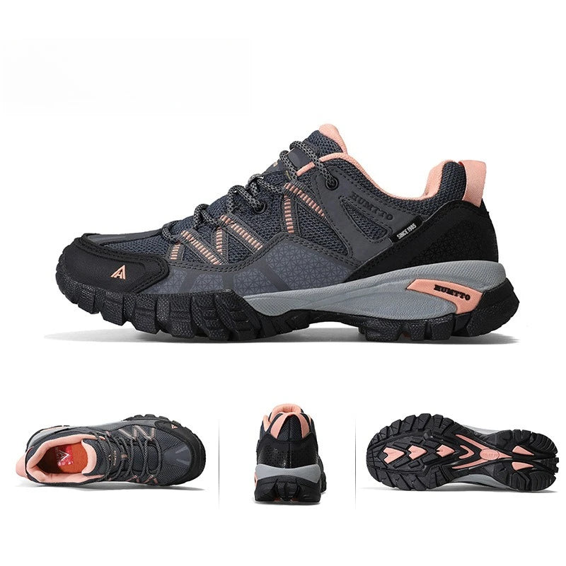 Men Lightweight Hiking Shoes Autumn Winter Breathable Mesh Casual Athletic Walking Sneakers Anti-slip Outdoor Trekking Footwear