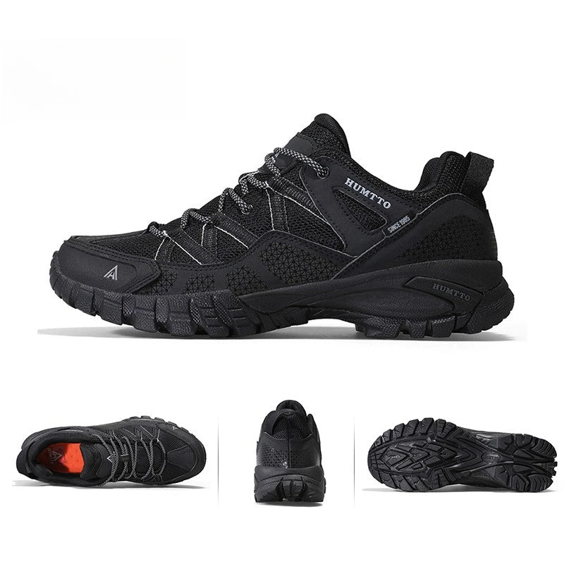 Men Lightweight Hiking Shoes Autumn Winter Breathable Mesh Casual Athletic Walking Sneakers Anti-slip Outdoor Trekking Footwear