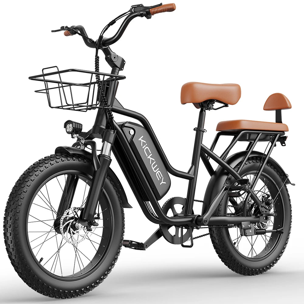 Kickwey LD20 Electric Mountain Bike 1500W Power Motor 48V20Ah Portable Battery Ebike Long Range Dual Disc Brakes Electric Bike