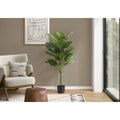 Artificial Dieffenbachia Tree Plant 54 Tall Indoor Floor Potted Faux Greenery with Real Touch Green Leaves in Black Pot for Dec