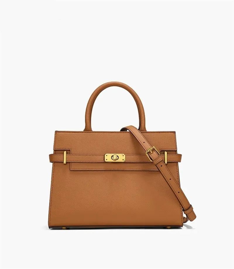 COCIO designer Shoulder Bags New Handheld Solid Color High Quality Womens Genuine Leather Lady Bag