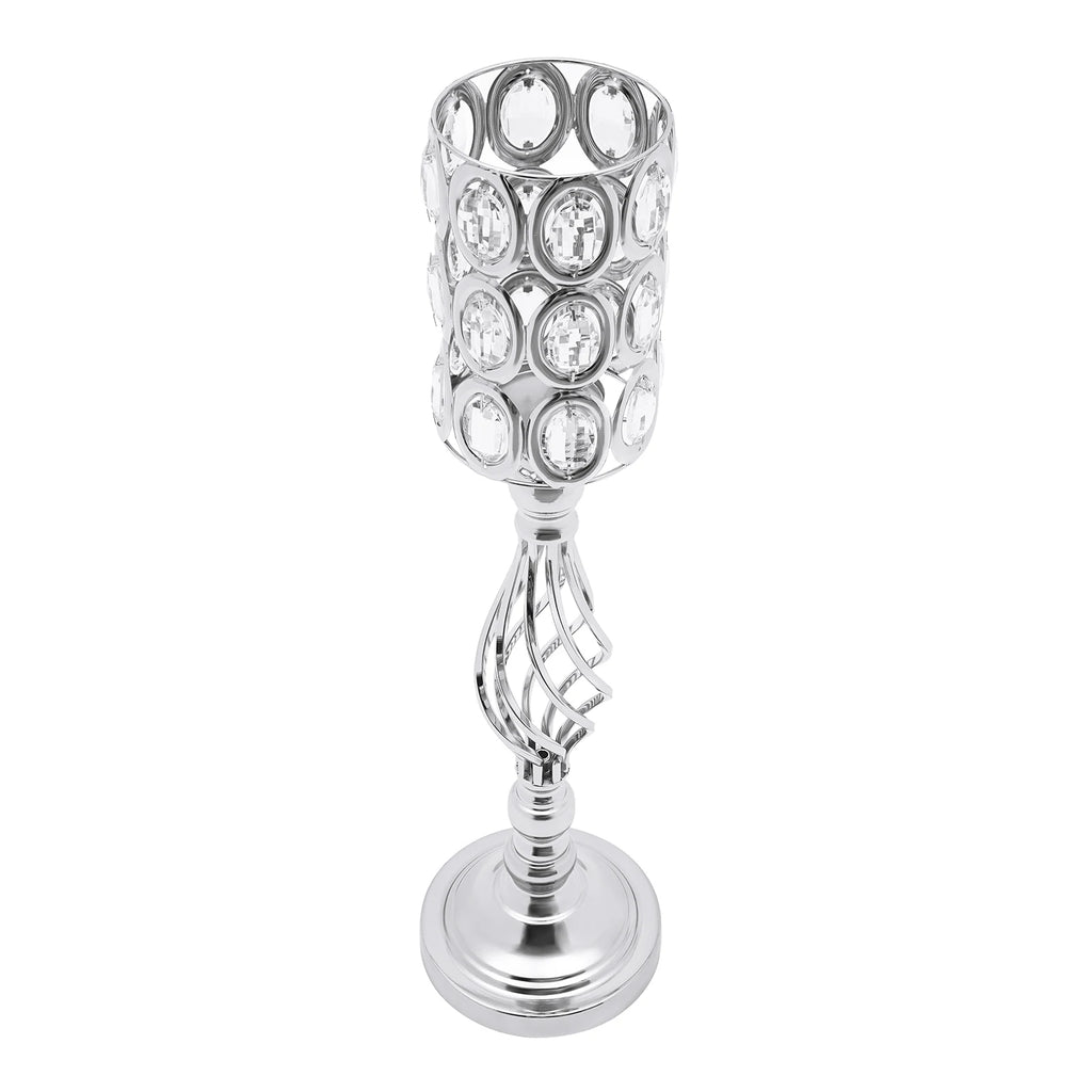 10Pcs Wedding Flower Vases 24In Trumpet Vase Centerpieces Crystal Stand for Anniversary Birthday Party Home Decor
