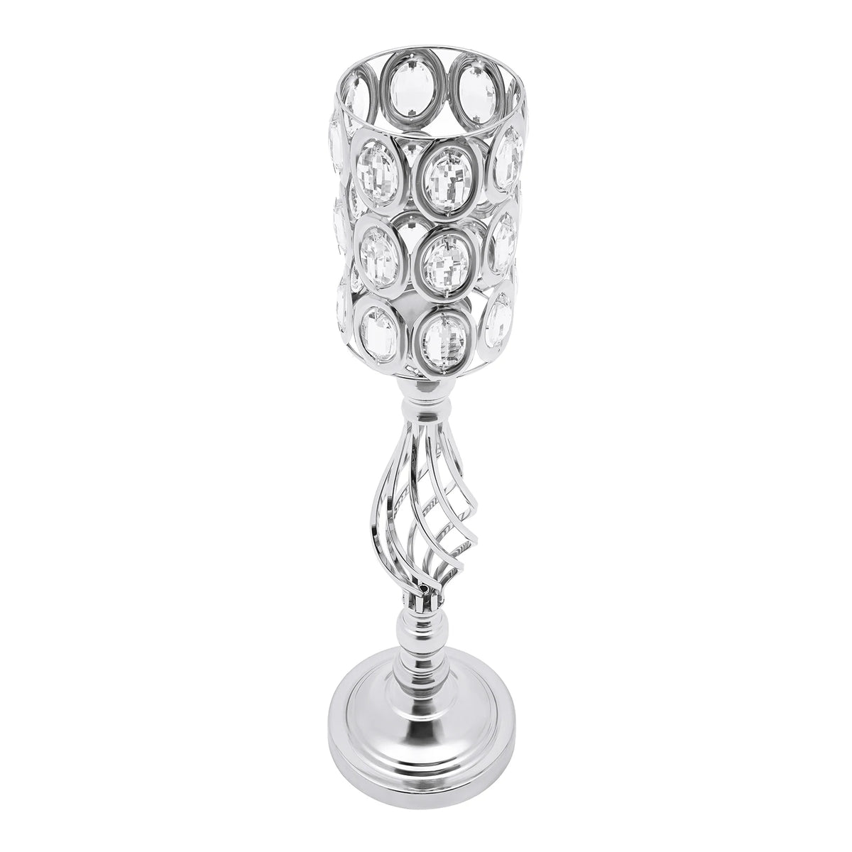 10Pcs Wedding Flower Vases 24In Trumpet Vase Centerpieces Crystal Stand for Anniversary Birthday Party Home Decor