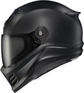 Covert FX Full Face Adult Motorcycle Helmet Street Fighter Style-Bluetooth Ready Speaker Pockets DOT ECE Solid (Matte Black-X-Sm