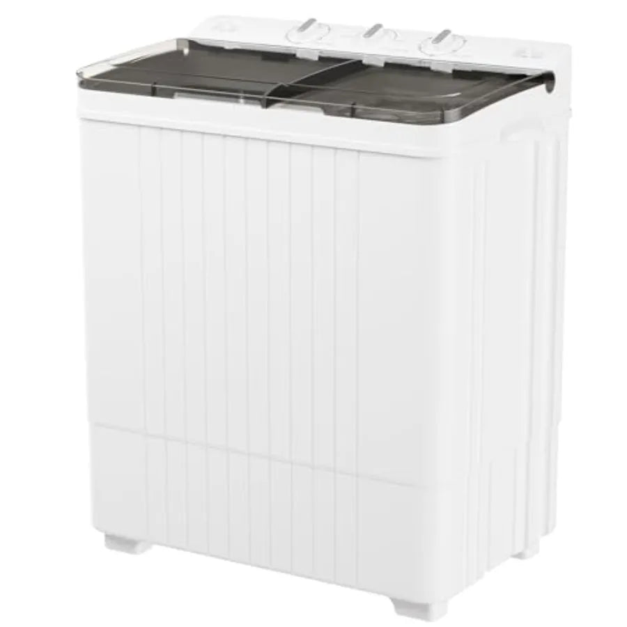 Portable Compact Washer and Dryer Combo 28Lbs with Longer Hose for rtments RVs and Dorms Grey Laundry Machine Twin Tub Mini Was